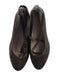 A Brown Dress Shoes from Clarks in size 10Y for girl. (Back View)