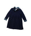 A Navy Long Sleeve Dresses from Le Nouveau Ne in size 4T for girl. (Front View)