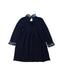 A Navy Long Sleeve Dresses from Le Nouveau Ne in size 4T for girl. (Back View)