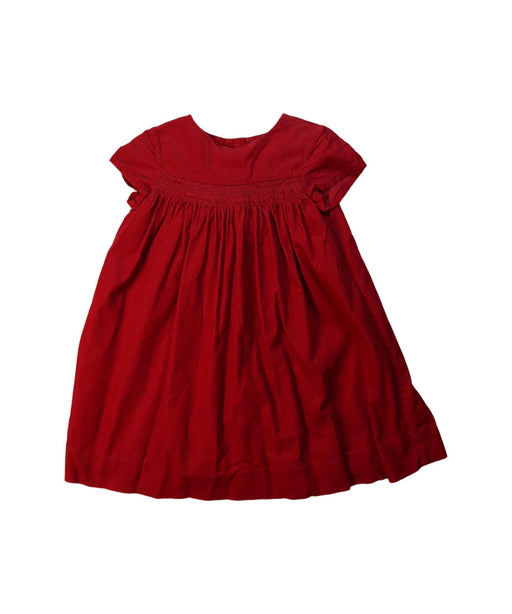 A Red Short Sleeve Dresses from Polo Ralph Lauren in size 4T for girl. (Front View)