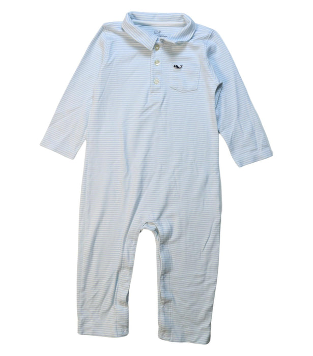 A White Long Sleeve Jumpsuits from Vineyard Vines in size 18-24M for boy. (Front View)