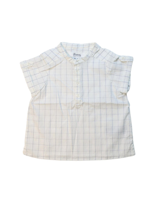 A White Short Sleeve Shirts from Bonpoint in size 2T for girl. (Front View)