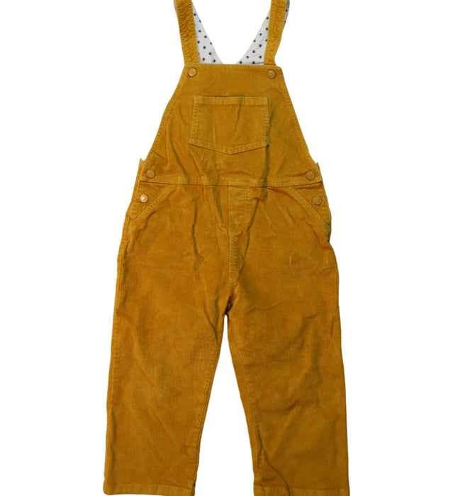 A Yellow Long Overalls from Petit Bateau in size 3T for girl. (Front View)