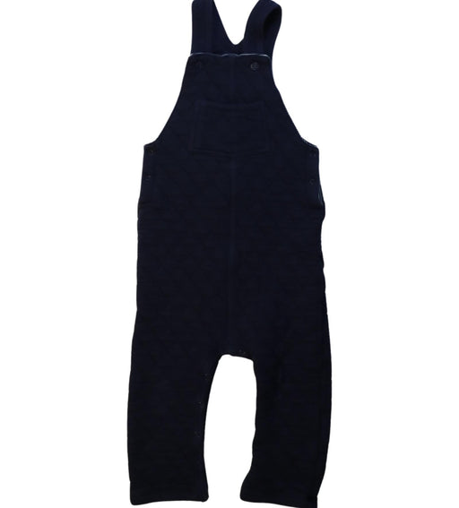 A Navy Long Overalls from Petit Bateau in size 3T for neutral. (Front View)