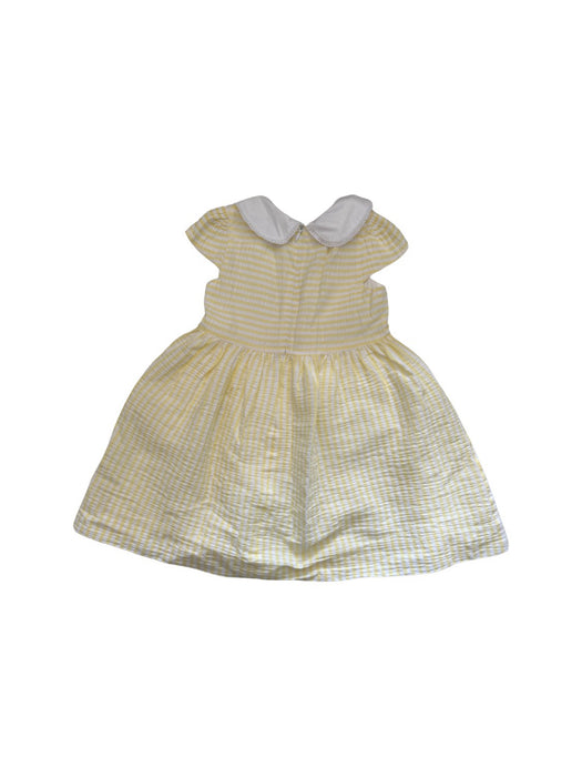 A Yellow Short Sleeve Dresses from Purete du... Bebe in size 5T for girl. (Back View)