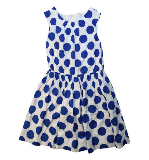 A Blue Sleeveless Dresses from Jacadi in size 12Y for girl. (Front View)