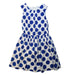 A Blue Sleeveless Dresses from Jacadi in size 12Y for girl. (Front View)