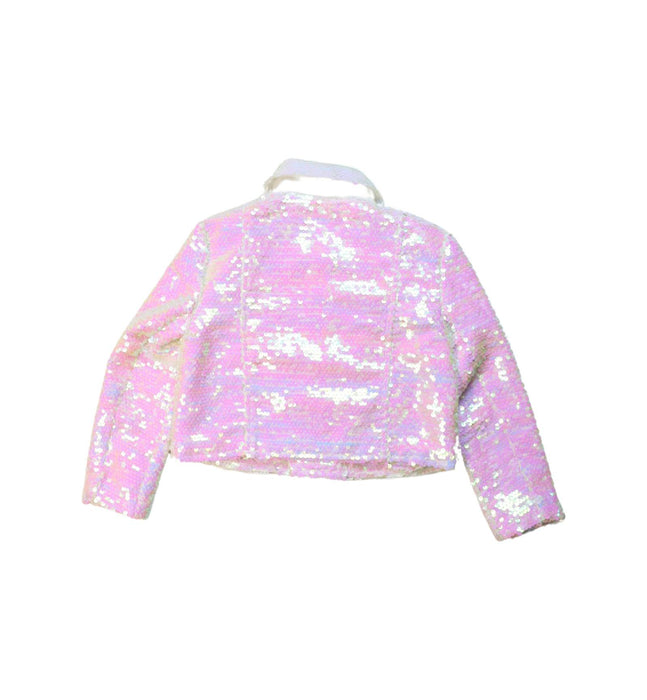 A Pink Lightweight Jackets from Seed in size 2T for girl. (Back View)