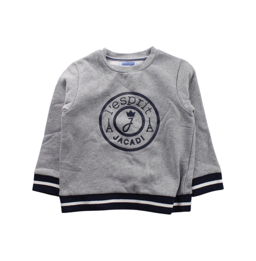 A Grey Crewneck Sweatshirts from Jacadi in size 4T for boy. (Front View)