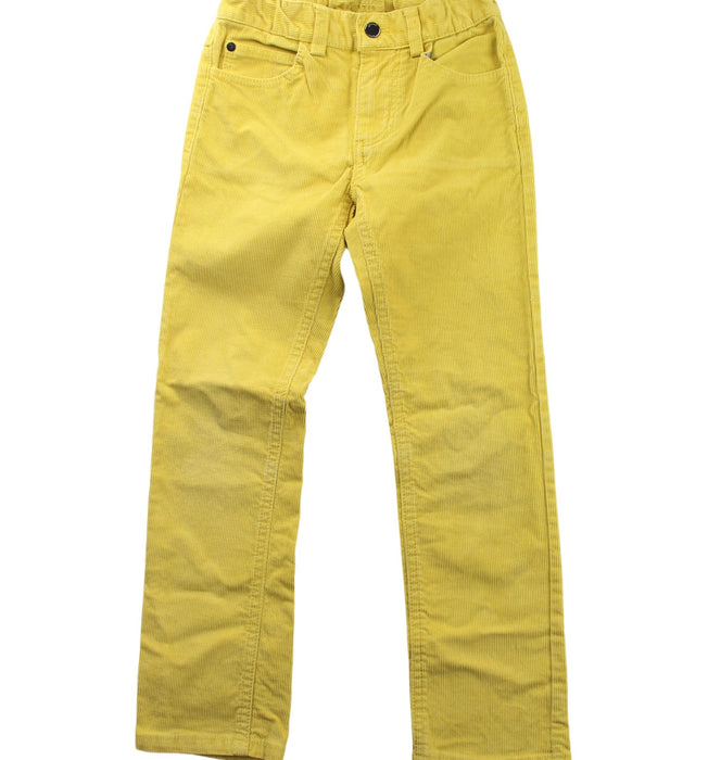 A Yellow Casual Pants from Jacadi in size 6T for girl. (Front View)