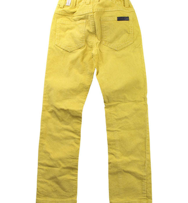 A Yellow Casual Pants from Jacadi in size 6T for girl. (Back View)