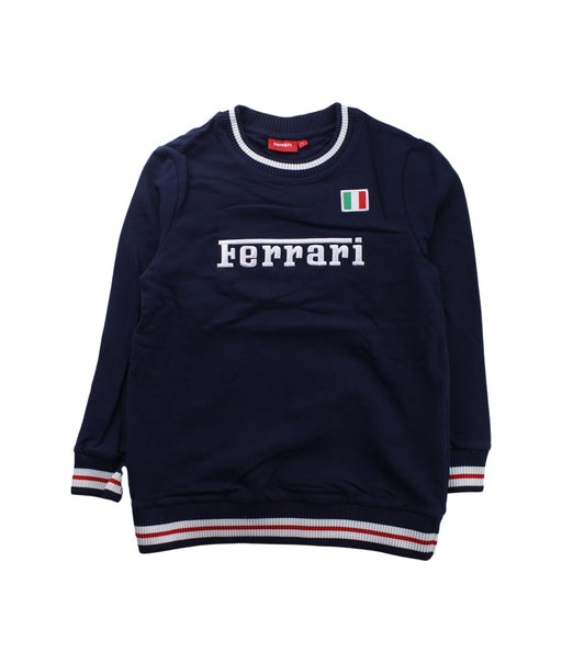 A Blue Crewneck Sweatshirts from Ferrari in size 8Y for boy. (Front View)