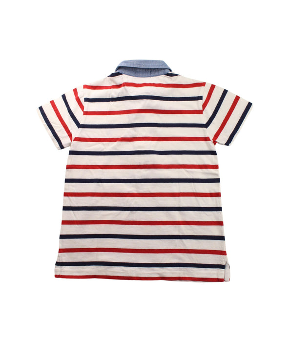 A White Short Sleeve Polos from Polo Ralph Lauren in size 6T for boy. (Back View)