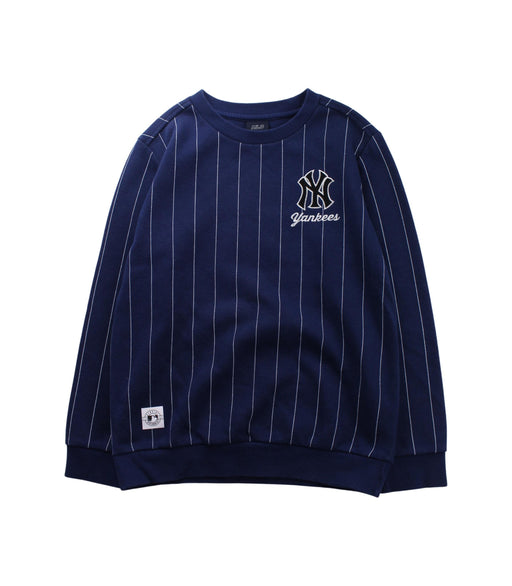 A Blue Crewneck Sweatshirts from MLB in size 11Y for boy. (Front View)