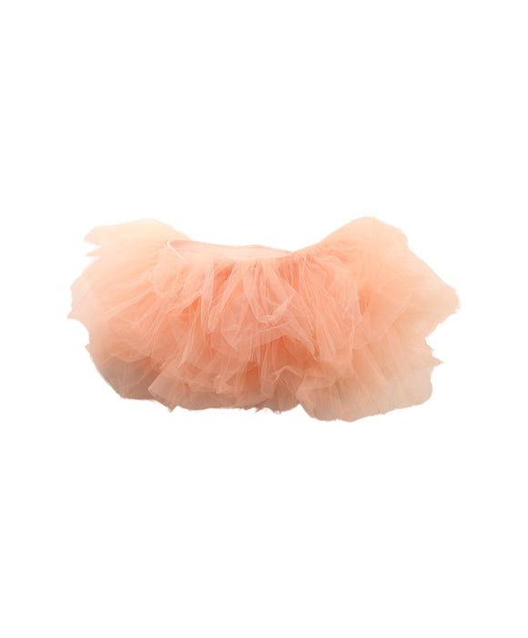 A Peach Tulle Skirts from Tutulamb in size 4T for girl. (Back View)