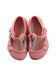 A Pink Flats from Mini Melissa in size 12-18M for girl. (Back View)