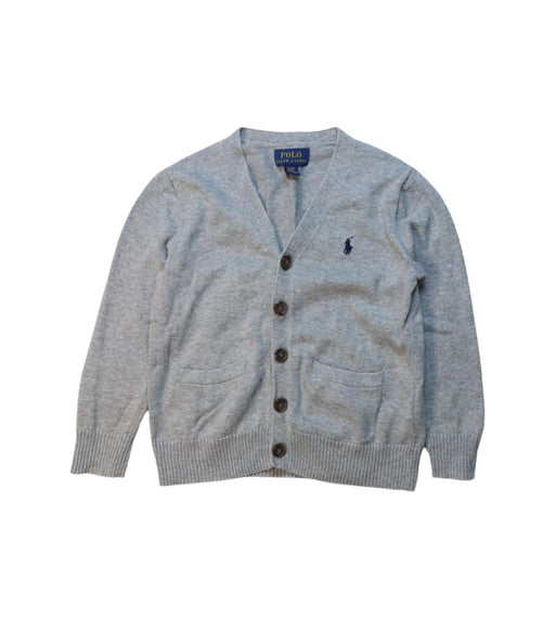 A Grey Cardigans from Polo Ralph Lauren in size 4T for boy. (Front View)