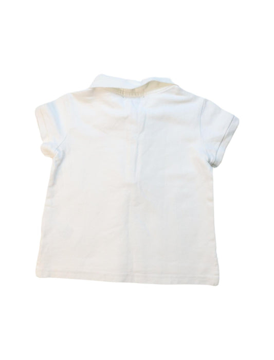 A White Short Sleeve Polos from Polo Ralph Lauren in size 3T for girl. (Back View)