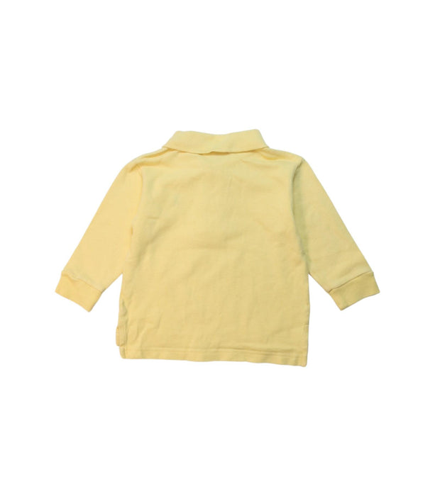 A Yellow Long Sleeve Polos from Polo Ralph Lauren in size 6-12M for boy. (Back View)
