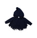 A Navy Capes & Ponchos from Seed in size 3-6M for girl. (Front View)