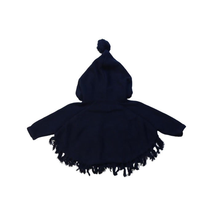 A Navy Capes & Ponchos from Seed in size 3-6M for girl. (Back View)