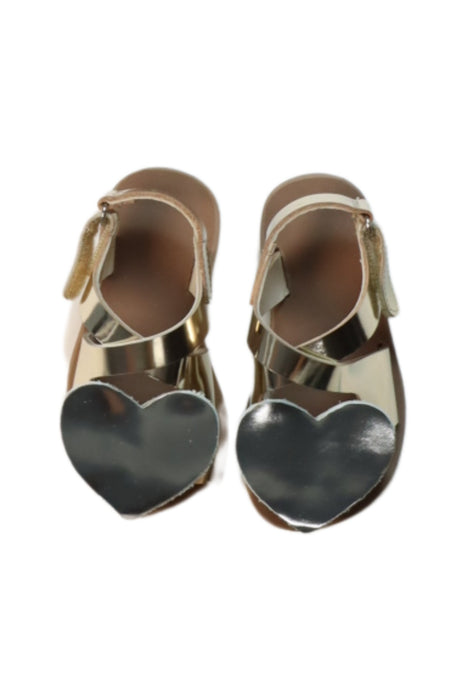 A Gold Sandals from Sonatina in size 18-24M for girl. (Back View)