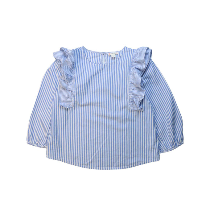 A Blue Long Sleeve Tops from Crewcuts in size 10Y for girl. (Front View)