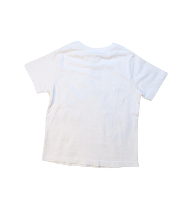 A White Short Sleeve T Shirts from Jacadi in size 6T for boy. (Back View)