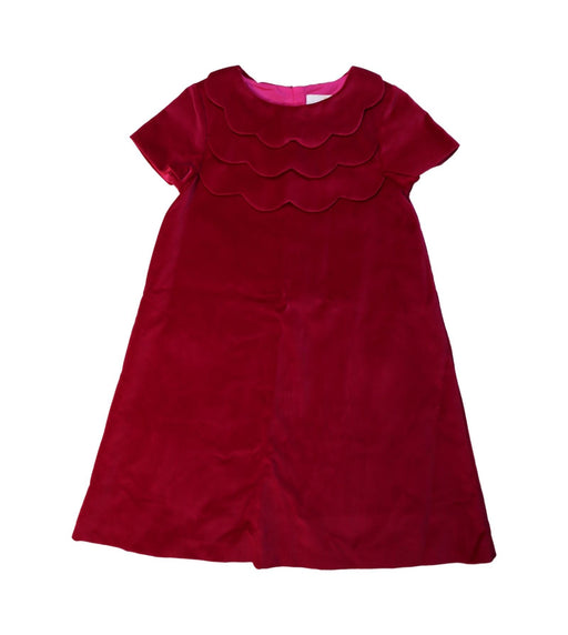 A Red Short Sleeve Dresses from Jacadi in size 10Y for girl. (Front View)