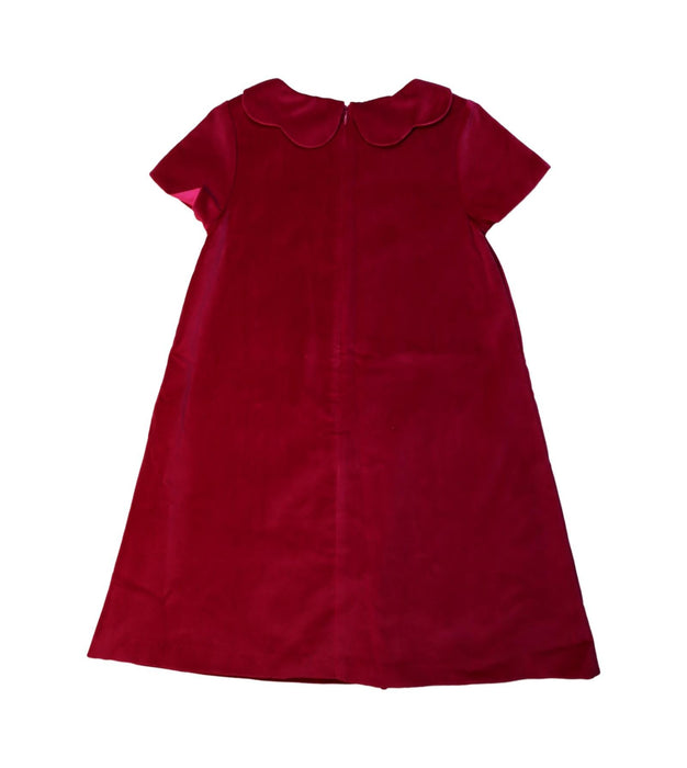 A Red Short Sleeve Dresses from Jacadi in size 10Y for girl. (Back View)