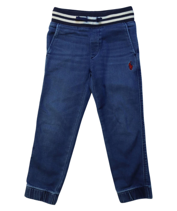 A Blue Jeggings from Polo Ralph Lauren in size 5T for boy. (Front View)