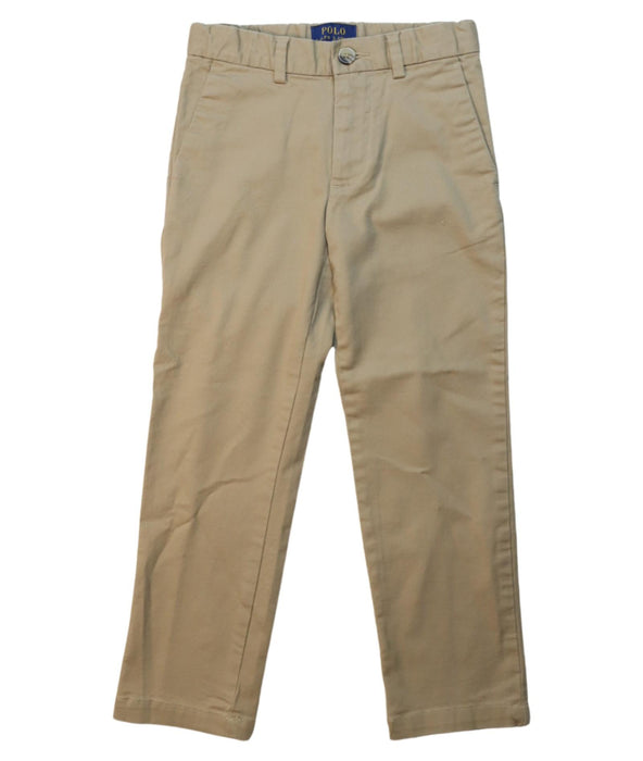 A Beige Casual Pants from Polo Ralph Lauren in size 4T for boy. (Front View)