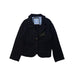 A Black Blazers from IKKS in size 6T for girl. (Front View)