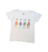 A White Short Sleeve T Shirts from Bonton in size 4T for girl. (Front View)