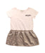 A Beige Short Sleeve Dresses from Kenzo in size 4T for girl. (Front View)