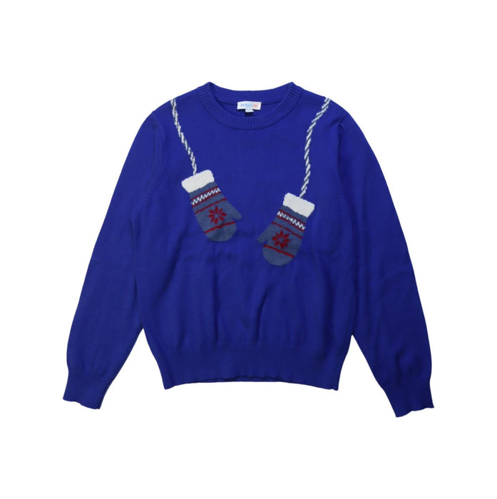 A Blue Knit Sweaters from Jared.M in size 7Y for boy. (Front View)