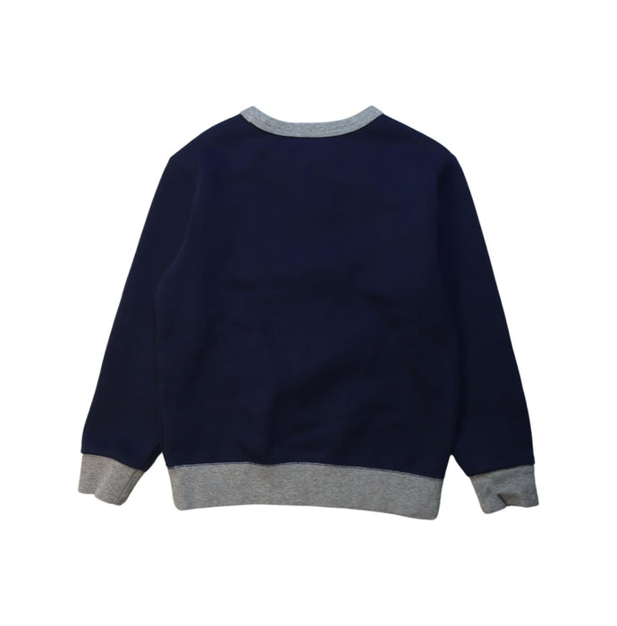 A Grey Crewneck Sweatshirts from Polo Ralph Lauren in size 7Y for boy. (Back View)