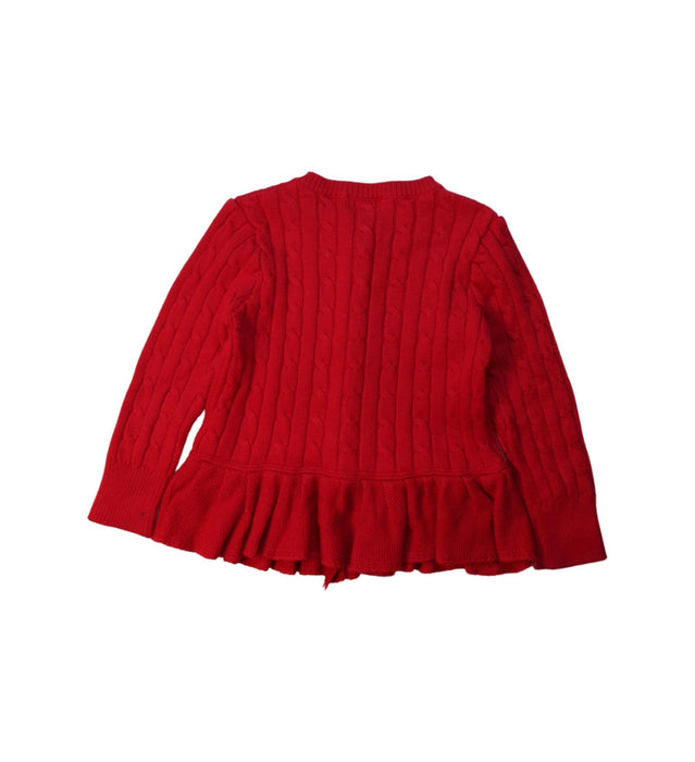 A Red Cardigans from Polo Ralph Lauren in size 4T for girl. (Back View)