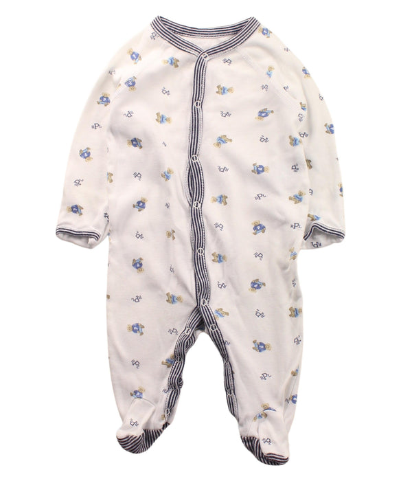 A White Onesies from Ralph Lauren in size 6-12M for boy. (Front View)