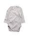 A Grey Long Sleeve Bodysuits from Petit Bateau in size 3-6M for boy. (Front View)