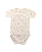 A White Short Sleeve Bodysuits from Petit Bateau in size 3-6M for neutral. (Front View)