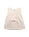 A White Sleeveless Dresses from Petit Bateau in size 4T for girl. (Back View)