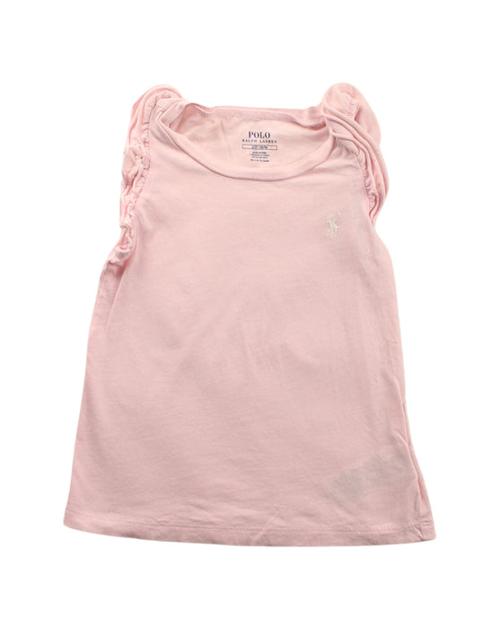 A Pink Sleeveless Dresses from Polo Ralph Lauren in size 3T for girl. (Front View)