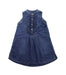 A Blue Sleeveless Dresses from Ralph Lauren in size 4T for girl. (Front View)