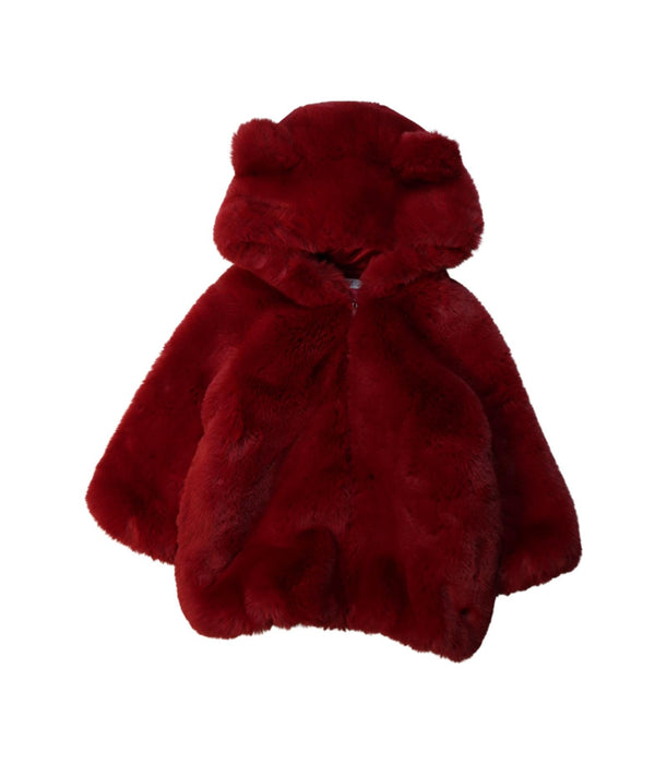 A Red Coats from Dior in size 3T for girl. (Front View)