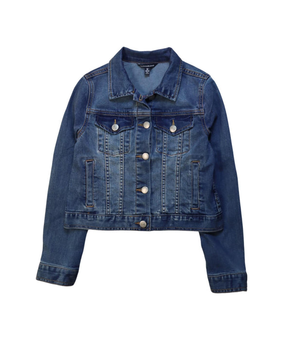 A Blue Lightweight Jackets from Calvin Klein in size 9Y for girl. (Front View)