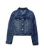 A Blue Lightweight Jackets from Calvin Klein in size 9Y for girl. (Front View)