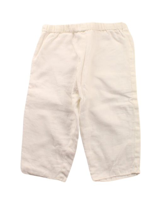 A White Casual Pants from Bonpoint in size 6-12M for girl. (Front View)