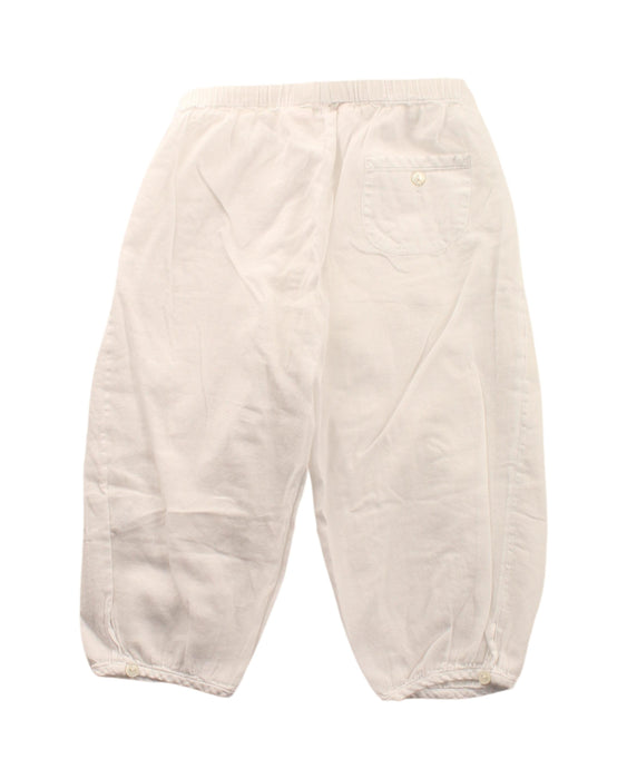 A White Sweatpants from Bonpoint in size 12-18M for girl. (Back View)