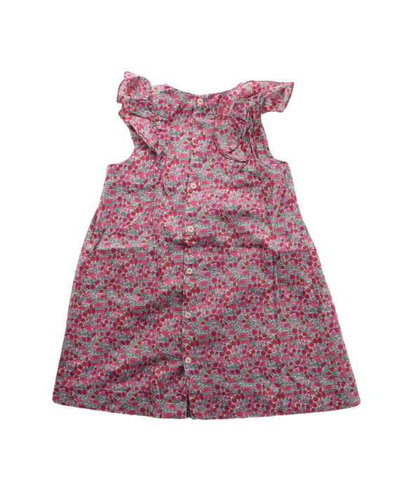 A Pink Short Sleeve Dresses from Jacadi in size 3T for girl. (Back View)